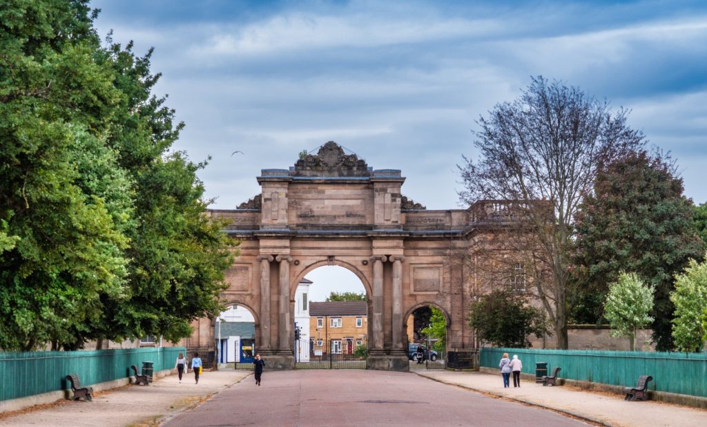 An historic entrace to Birkenhead Park