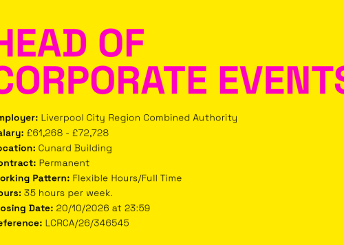 Head of Commercial Events