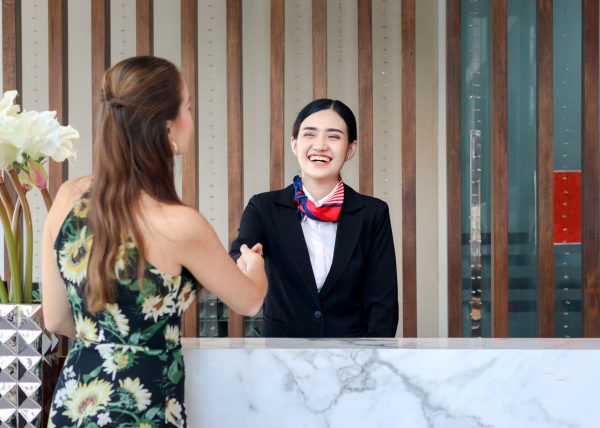 Liverpool City Region Hotel Reception - Guest warmly welcomed.