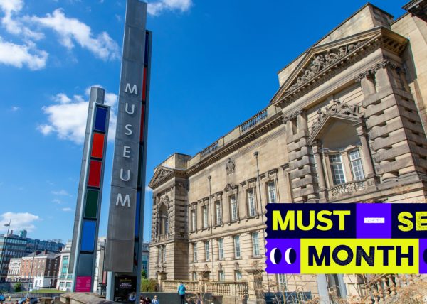 Outside the World Museum in Liverpool which is an old historic venue in Liverpool.