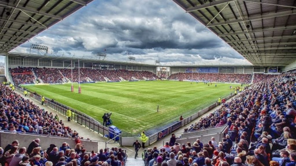 The BrewDog Stadium is the new, official name for the home of St. Helens R.F.C. (Rugby Football Club) in St Helens